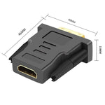 Adaptateur Bidirectionnel DVI D 24+1 Mâle vers HDMI Femelle - Vignette | Cibertek