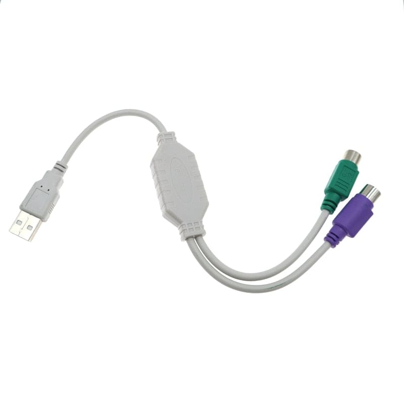 Adaptateur USB vers PS/2 femelle pour clavier et souris