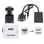Adaptateur VGA vers HDMI 1080P - Vignette | Cibertek
