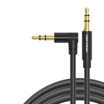 Câble 3.5mm Jack Audio 90 Degré Angle droit - Vignette | Cibertek