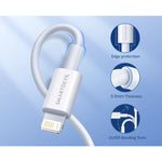 Câble chargeur iPhone 20W USB charge rapide - Vignette | Cibertek