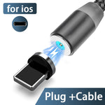 Câble de charge rapide USB magnétique 3A - Vignette | Cibertek