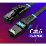 Câble Ethernet plat Cat6 RJ45 - Vignette | Cibertek