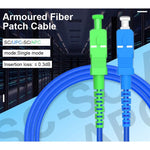 Câble fibre optique 100m SM FTTH - Vignette | Cibertek