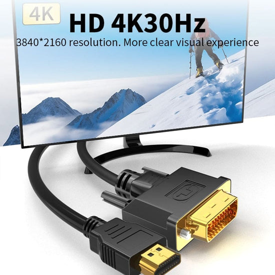 Câble HDMI vers DVI d 4K 30Hz