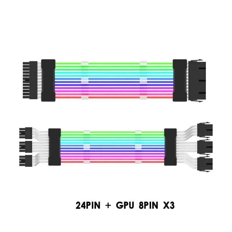 Câble PSU RGB Flow ATX 24Pin