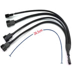 Câble PWM 4 pin 2PCS 1 vers 3 PWM - Vignette | Cibertek