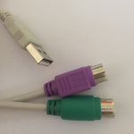 Câble USB 2 en 1 PS/2 clavier/souris - Vignette | Cibertek