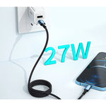 Câble USB C vers Lighting 20W charge rapide - Vignette | Cibertek