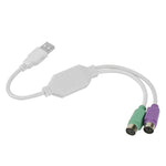 Câble USB mâle vers PS/2 femelle