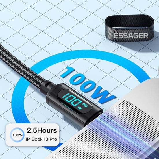 Câble USB type C 100W 7A Charge rapide